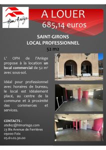 SAINT-GIRONS - Local commercial